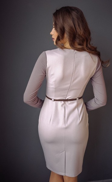 Изображение Платье в деловом стиле, из костюмной ткани, Коллекция "Шанель", от Pink 5