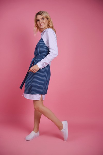 Изображение Платье - рубашка двойное, коллекция "Дефиле", от Pink 2