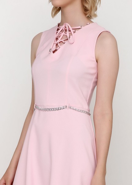 Изображение Платье солнце, костюмнная креп, коллекция "Merilyn", от Pink 3