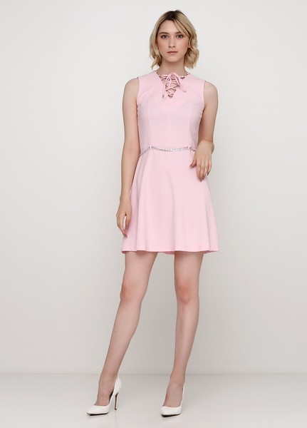 Изображение Платье солнце, костюмнная креп, коллекция "Merilyn", от Pink 1