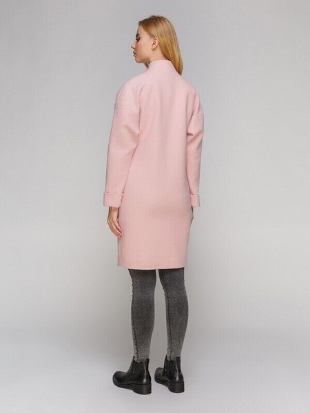 Изображение Пальто двубортное со стойкой, коллекция - Элегия, от Pink 3