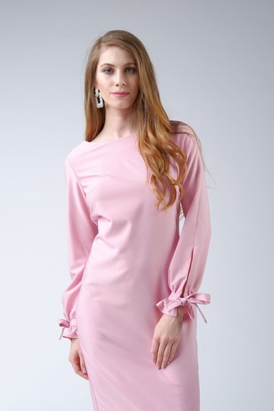 Изображение Платье рукав завязка Коллекция "Нежность", от Pink 4