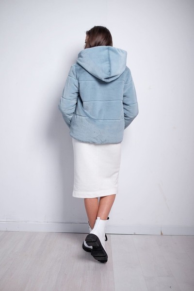 Изображение  Куртка женская двухсторонняя с капюшоном 8