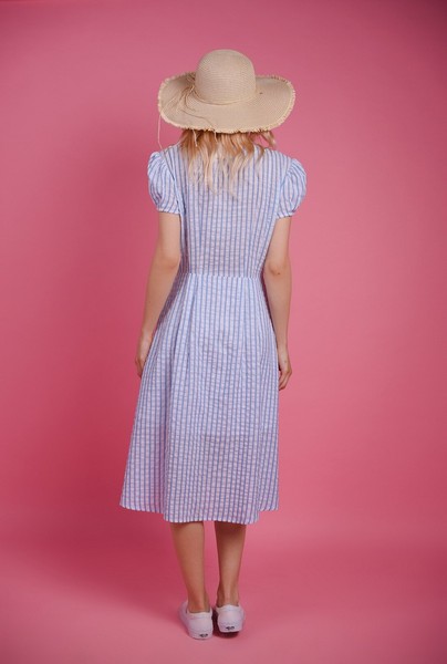 Изображение Платье рубашка со складками от талии, Коллекция "Blumarine" от Pink 3