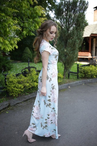 Фото Сукня максі на запах, в романтичному стилі, МАГНОЛІЯ 2