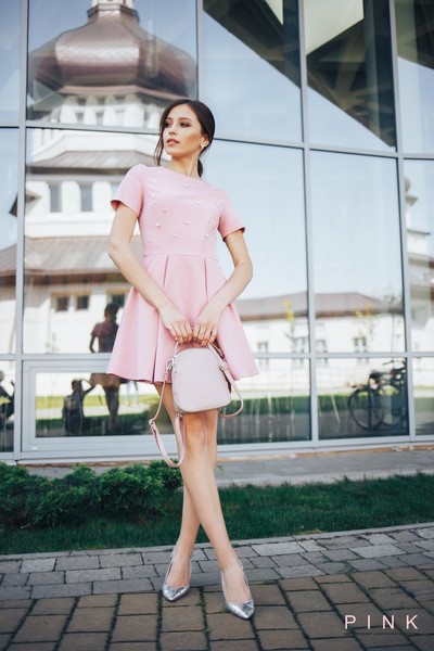 Изображение Платье Pink жемчужинка коллекция Бант Розовый 3