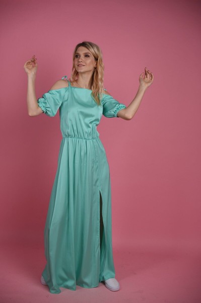 Изображение Платье макси шелк сатин, коллекция Тоскана 6