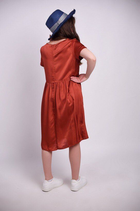 Фото Сукня з кишенями вільна, тканина віскоза, МАК 2