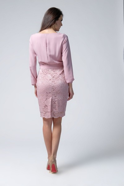 Изображение Платье Pink шифоновый верх Коллекция "Цветы" Розовый 5
