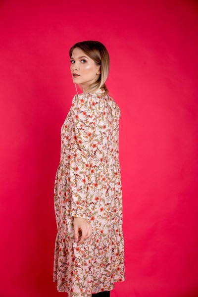 Изображение Платье трапеция со стойкой, коллекция Модерн, от Pink 2