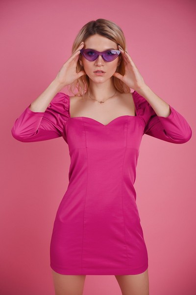 Изображение Платье мини квадратный вырез, коллекция "Элиза", от Pink 7