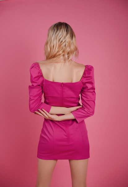 Изображение Платье мини квадратный вырез, коллекция "Элиза", от Pink 3