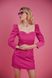 Сукня міні квадратний виріз, ЕЛІЗА, Рожевий, XS, ЛІТО, КОЛ, ,,ЕЛІЗА,,, сукні, КК, Сукня міні квадратний виріз, колекція "Еліза", від Pink, фуксія, 4820000214261, 2020