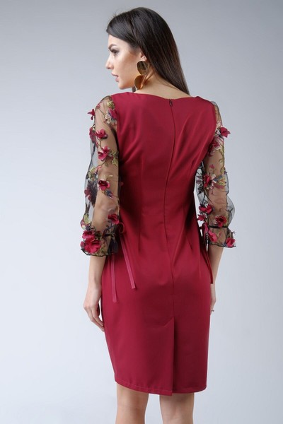 Изображение Платье в стиле Бохо, рукав шифон, коллекция "Нежность", от Pink 3