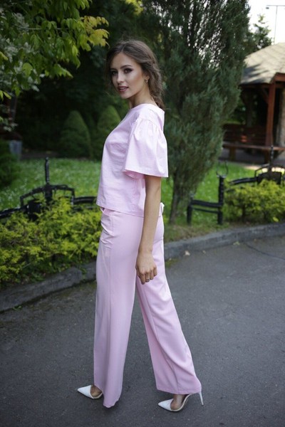 Изображение Блуза присообранный рукав Pink Коллекция "Магнолия"Сиреневый 2