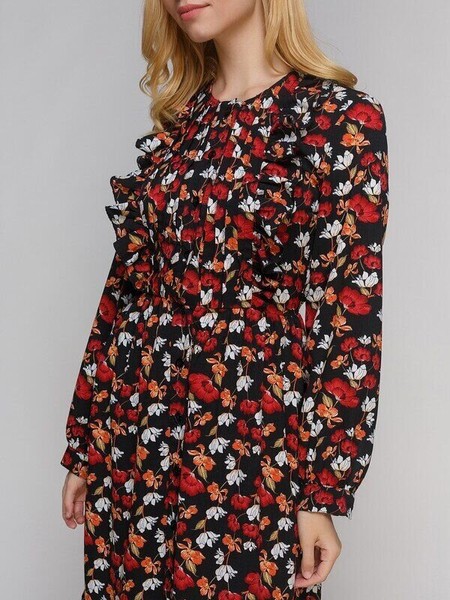 Изображение Платье - рубашка, из шифона, коллекция Ноктюрн, от Pink 3