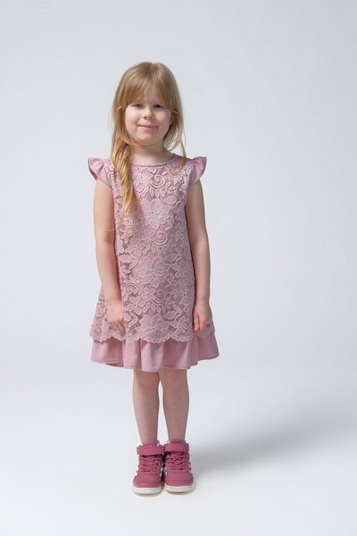Изображение Платье Pink детское гипюря Коллекция "Цветы" 1