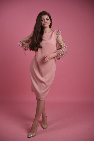 Изображение Платье в стиле Бохо, рукав шифон, коллекция "Нежность", от Pink 1