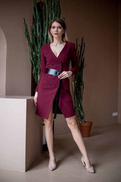 Изображение Платье-жакет, в деловом стиле, коллекция Модерн, от Pink 1
