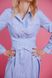 Платье - рубашка поплин с вшитым поясом, коллекция "Дефиле", от Pink, Голубой, XS, ЛІТО, КОЛ, ,,ДЕФІЛЕ,,, сукні, КК, Сукня - сорочка поплін із вшитим поясом, колекція "Дефіле", від Pink, сині смужки, 4820000215794, 2020