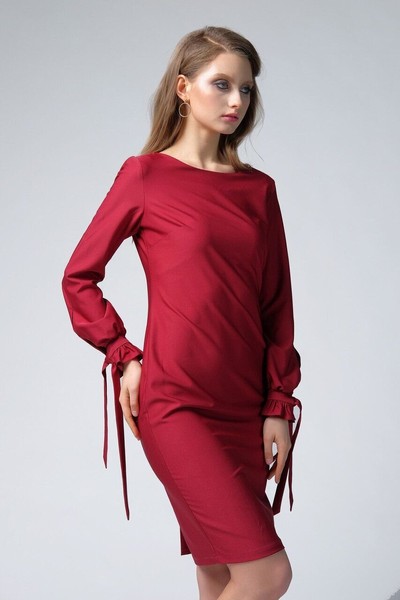 Изображение Платье рукав завязка Коллекция "Нежность", от Pink 4