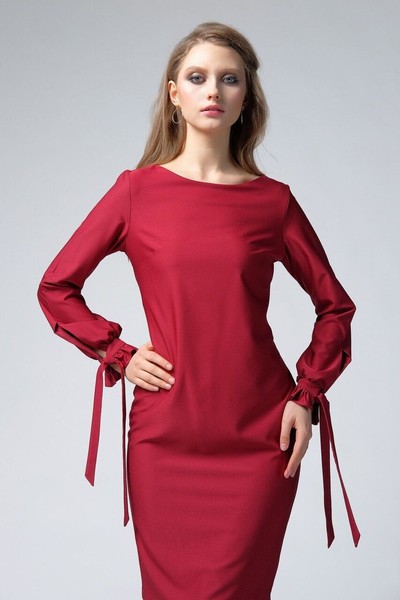 Изображение Платье рукав завязка Коллекция "Нежность", от Pink 1