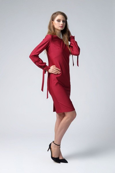 Изображение Платье рукав завязка Коллекция "Нежность", от Pink 2